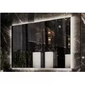shumee LED osvetljeno ogledalo 115x70 vodoodporno IP65 obešalno navpično vodoravno