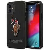 US Polo USHCP12SPUGFLBK iPhone 12 mini 5,4 cierny/black Polo Embroidery Collection (USP000064)