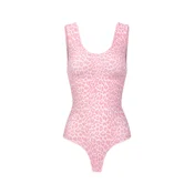 cfab Oblikovanje postave Tank Bodysuit Sculpting Shapewear mit String staro roza