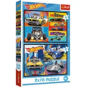 Trefl Puzzle Hot Wheels: avtomobili 2x70 kosov