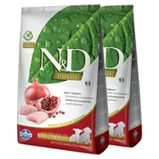 Farmina N&D Prime dog PUPPY MINI & MEDIUM Chicken & Pomegranate 2 x 7 kg