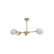 Mati Pendant Brass  4X20W G9 White Lampshade