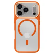 AVIZAR MagSafe ovitek za iPhone 17 Pro, dvomaterialna zaščita, trda hrbtna stran, Oranžna, (5000190109)