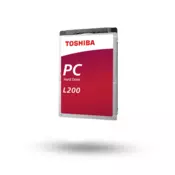 Toshiba unutarnji HDD 2,5 - L200 (SMR) mobilni tanki 1TB (7 mm; veleprodaja; prijenosna računala, kućišta za vanjske HDD-ove; igraće konzole; 128 MB/5400 o/min) HDWL110UZSVA