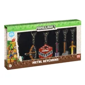 Alltoys Minecraft kovinski obeski – komplet 6 kosov v Deluxe škatli