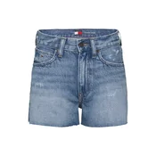 Tommy Jeans Jeans kratke hlače Hot Pant Bi8036 DW0DW20575 Modra Regular Fit