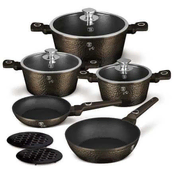 Berlingerhaus Set posod BH-8243 s titanovým povrchem 10 ks Primal Gloss Collection