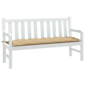 Vidaxl Blazina za vrtno klop melanž bež 150x50x7 cm blago