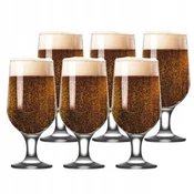 KADAX Kozarci za pivo, 385 ml, komplet 6 steklenih skodelic, darilni set