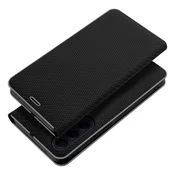 OEM LUNA Book Carbon torbica za SAMSUNG A41, črna