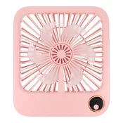 OEM Namizni ventilator z nastavljivim stojalom W30, roza
