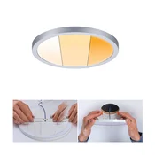Paulmann Panel Areo dimtowarm okrogel krom 17,5cm - Dnevna soba/jedilnica - Sodobni - Plastika