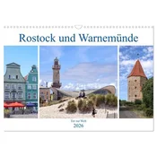 Rostock und Warnemünde - Tor zur Welt (Wandkalender 2026 DIN A3 quer), CALVENDO Monatskalender