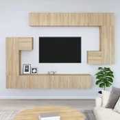Zidni TV ormaric boja hrasta sonome od konstruiranog drva