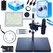 Rosfix Digitalni Mikroskop Earth Pro MCEP-0.5X – Velika Delovna Razdalja, Zoom 7-45x, C-Mount 25mm | USB Kamera Planets PRO 4K HDMI, (5000212276)