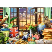 Trefl Puzzle Premium Plus Čas za čaj: Vse britanske 1000 kosov