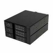 StarTech.com 3-Bay Hot Swap Backplane for 3.5in SAS II/SATA III - 6 Gbps HDD - Aluminum Trayless Mobile Rack Backplane (HSB3SATSASBA) - storage mobile rack