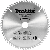 Krožni žagin list TCG 160x2.2x20mm, Z=60, 5°, za: Alu, PVC, MDF | MAKITA - Makita