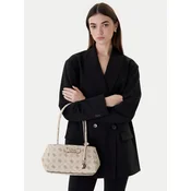 Guess Ročna torba Carrie Logo HWGP98 98080 Écru