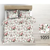 shumee Poszewka z kory 40x40 biała bordowa peonie kwiaty 1055 zapinana na zamek100% bawełna
