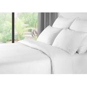 Hotelska posteljnina iz mikrovlakna JASMINE bela - črta 2 cm Dimenzije posteljnine: 70 x 90 cm | 140 x 200 cm
