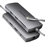 shumee AXAGON Večportno USB-C 5Gbps vozlišče | HMC-8HLSA