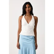 Bardot halter bluza ženska z bombažem PAOLA