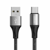 Joyroom Fast Charging kabel USB/USB-C 3A 1m, črna