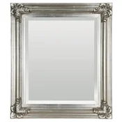 Casa Padrino baroque mirror antique silver 69 x H. 79 cm - Rectangular wall mirror in baroque style - Magnificent antique style wardrobe mirror - Baroque Interior - Handmade baroque furniture