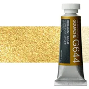 Profesionalne gvaš barve Holbein Artists 15 ml | metalni odtenki - briljantna zlata