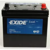 Exide Excell EB604 akumulator, 60 Ah, D+, 480 A(EN), 230 x 173 x 222 mm