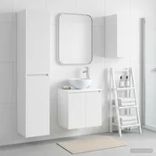 vidaXL Komplet pohištva za kopalnico 3 kos Bela 33 x 34,5 x 160 cm