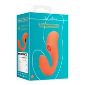 Chrystalino by Shots Vibro jaje G-Spot Vibrator with Clitoral Pulse Wave - Untamed Orange