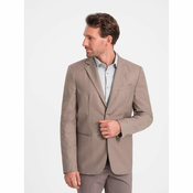 OMBRE Moška jakna z žepom V3 OM-BLZB-0115 Bež MDN124435 XXL