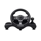 TRU Trust GXT 289 Movi Black USB Steering wheel + Pedals Nintendo Switch, PlayStation 4, Xbox One S, Xbox One X, Xbox Series S, Xbox Series X