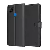 Etui Techsuit Leather Folio za Xiaomi Redmi 9C/Redmi 9C NFC - črn