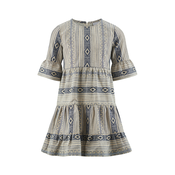 happy girls Obleka Hippie ecru/moder denim