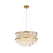 Endon 107785 - Viseči lestenec na kablu 9xE14/6W/230V medenina