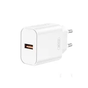 Infostyle XO CE33 USB polnilec 18W QC bel Bela
