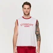 GymBeam Moška majica brez rokavov Varsity White L