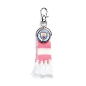 Obesek za nahrbtnik Manchester City FC - rožnata šal in logotip