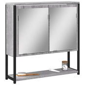 Kupaonski ormaric s ogledalom boja hrasta 60x16x60 cm drveni