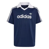 ADIDAS ORIGINALS Majica LOOSE PINSTRIPE POLO mornarska/bela