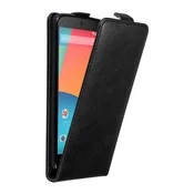 Cadorabo Cadorabo Ohišje, združljivo z LG Google NEXUS 5 v nočna črna - Zaščitni ovitek v obliki flipa z magnetnim zapiranjem, (20562669)