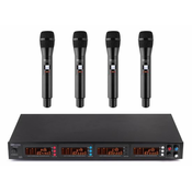 POWER DYNAMICS BREZŽIČNI MIKROFONI SET 4X ROČNI PD504H