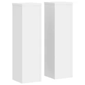 Vidaxl Stojalo za rastline 2 kosa belo 17x17x60 cm inženirski les