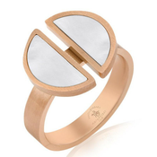 Ženski santa barbara polo roze zlatni prsten od hirurškog Celika m ( sbj.3.7000.m.3 )