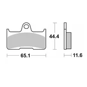 SBS ZAVORNE OBLOGE NOVE KH344 OFF-ROAD SINTER ZLATE BARVE YAMAHA YFM 660 02-08 CF-MOTO, GRE ZADNJE