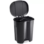 Rotho Zaboj za sortiranje odpadkov TRIO 40L s pedalnim odpiranjem