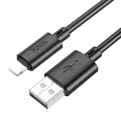 Hoco USB-A–Lightning kabel Hoco 2,4 A, 1 m, X88, črn